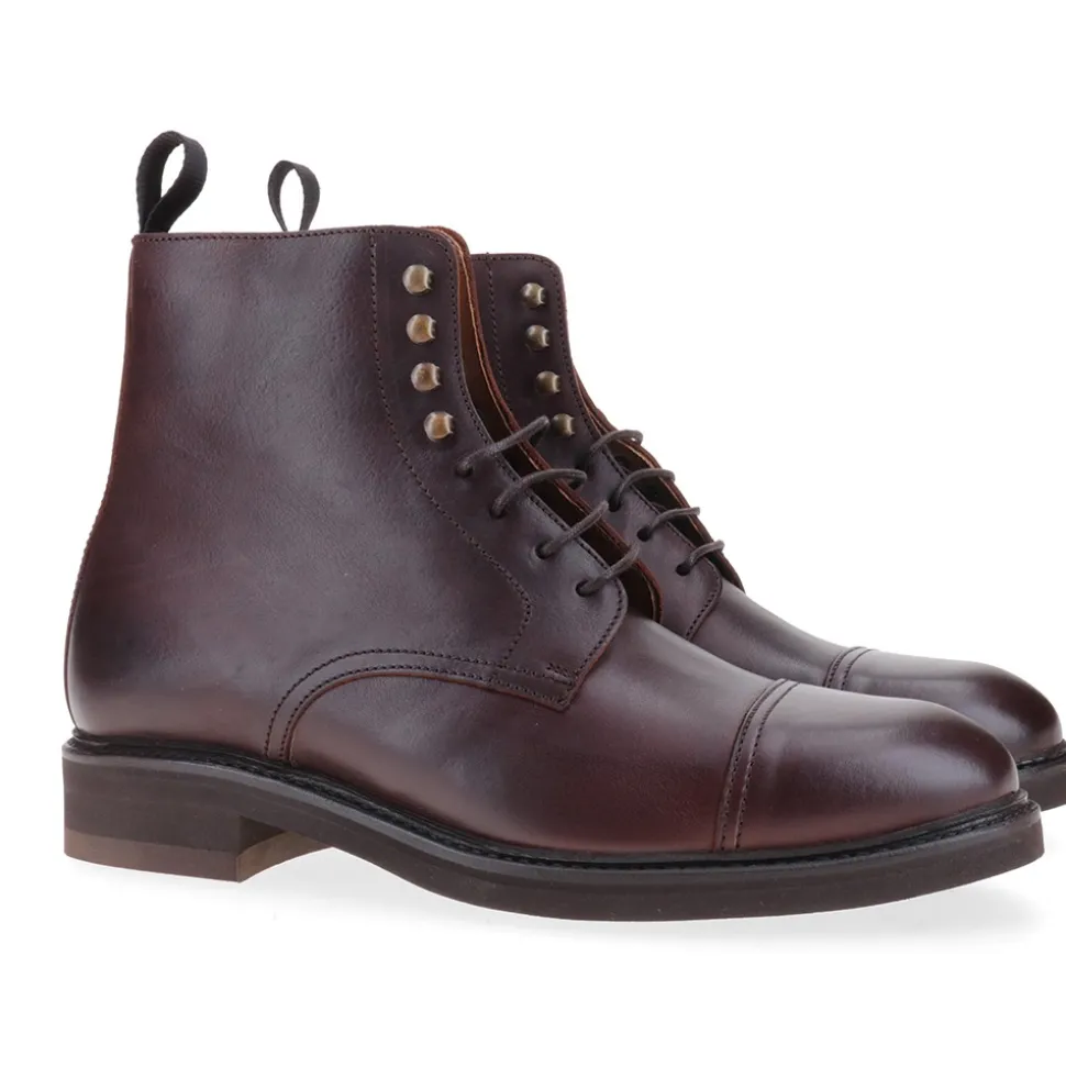 Berwick 1707 Ankle Boots^321-T09 REGENCY CALF POLO BROWN